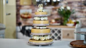 4-tier cake