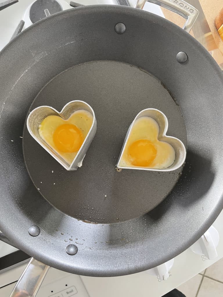 Heart Sunny Side Up Eggs