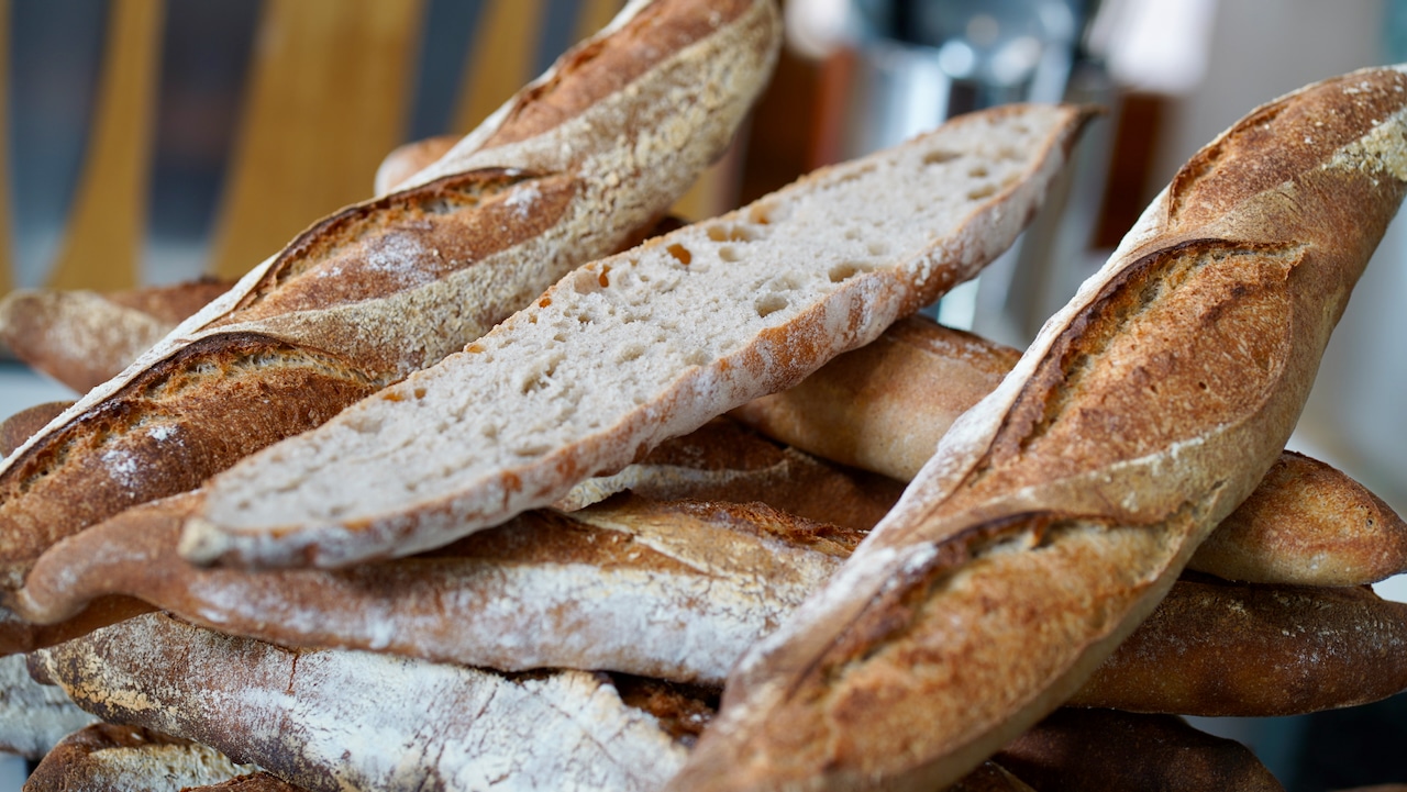 baked apple cider rustic baguettes