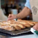 baked mini french baguettes