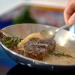 basting steak in butter