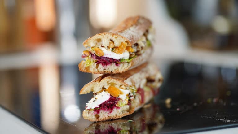 beet goat cheese sandwich