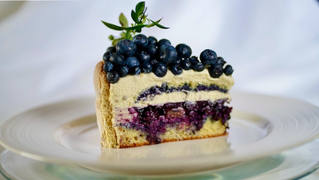 blueberry charlotte slice