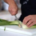 cleaning bok choi