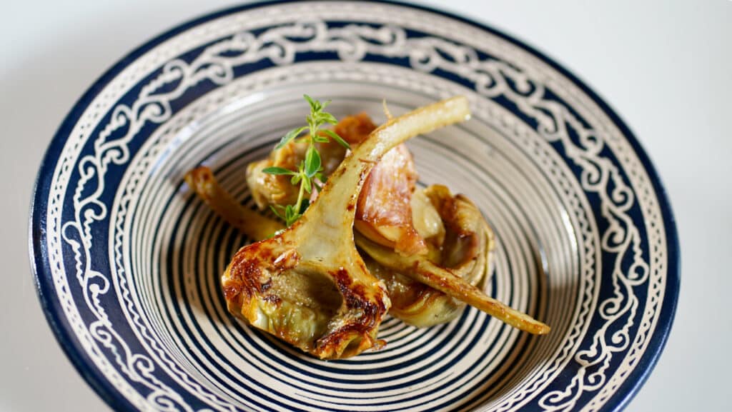 braised artichokes