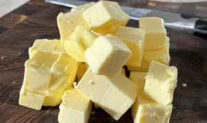 chunks of butter