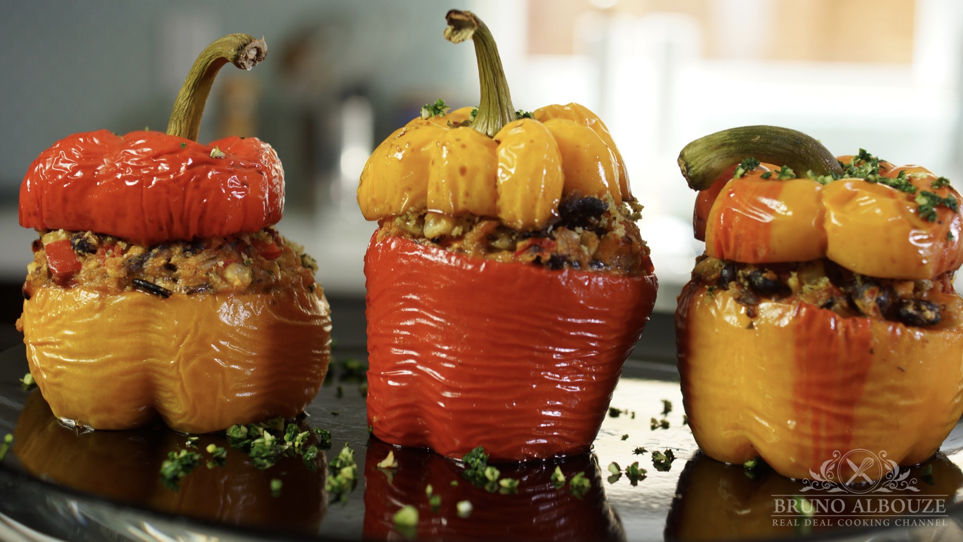 Bruno Albouze Stuffed Bell Peppers