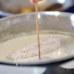 checking fish doneness