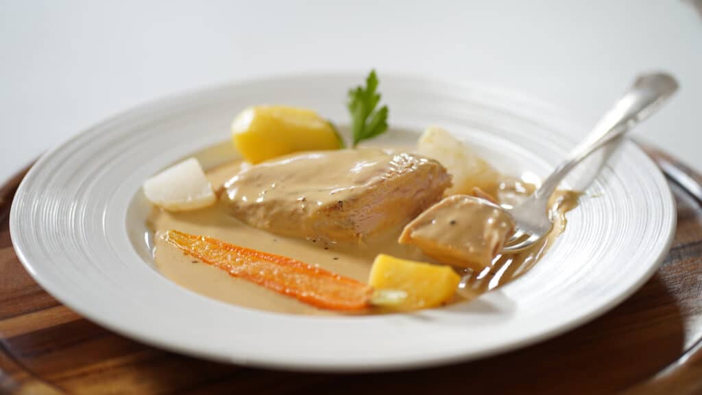 chicken Alfredo cuts