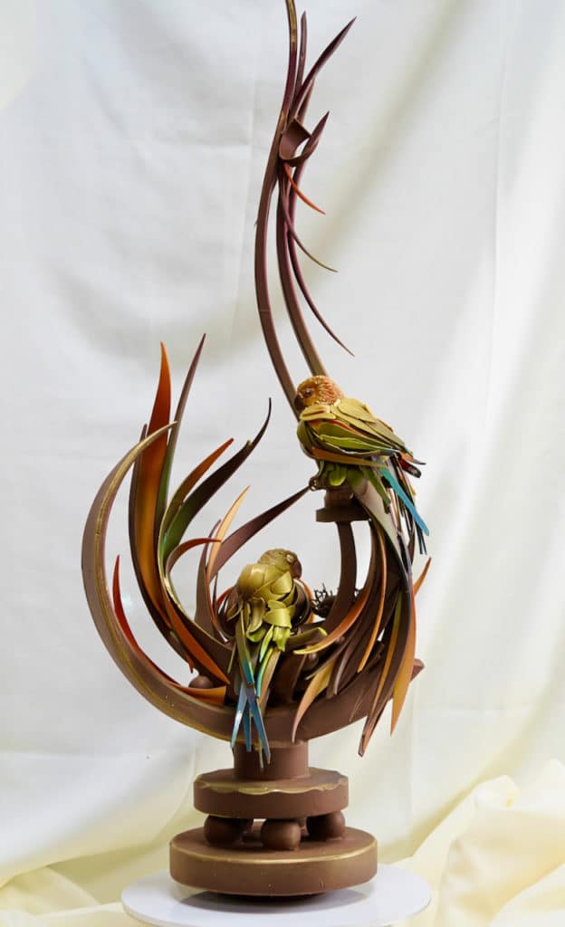 Bruno Albouze Chocolate Sculpture Parrots