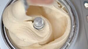 churned roasted pear ice cream