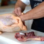 cleaning out the capon