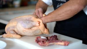 cleaning out the capon