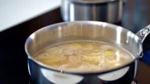 cooking potatoes in fish stock