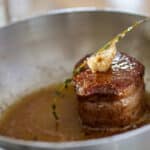 searing filet mignon