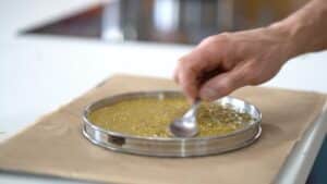 crunchy pistachio disk