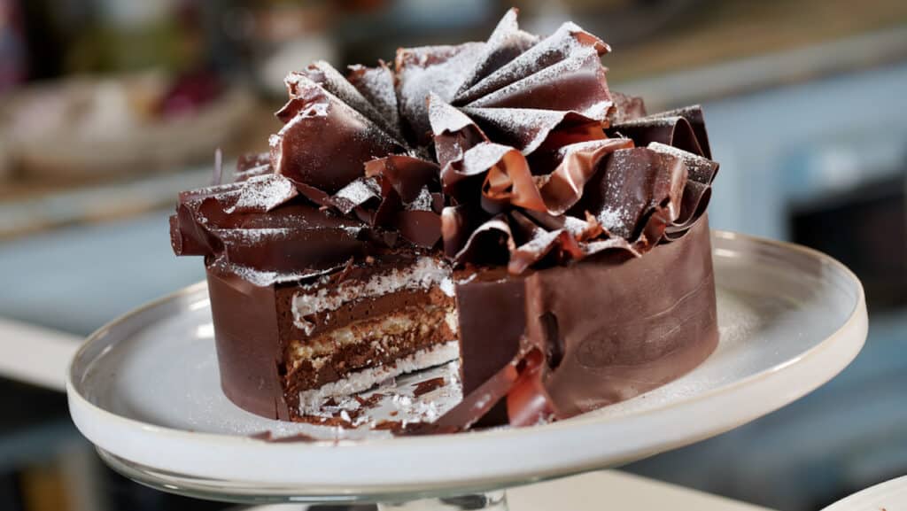feuille d'automne cake