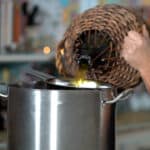 filtering walnut spirit