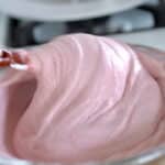 finished raspberry mousse