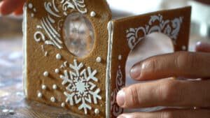 gingerbread house assembly