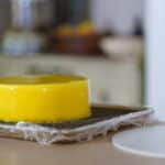 glazed lemon mousse cake