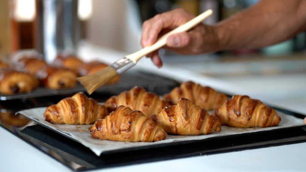 baked butter croissants
