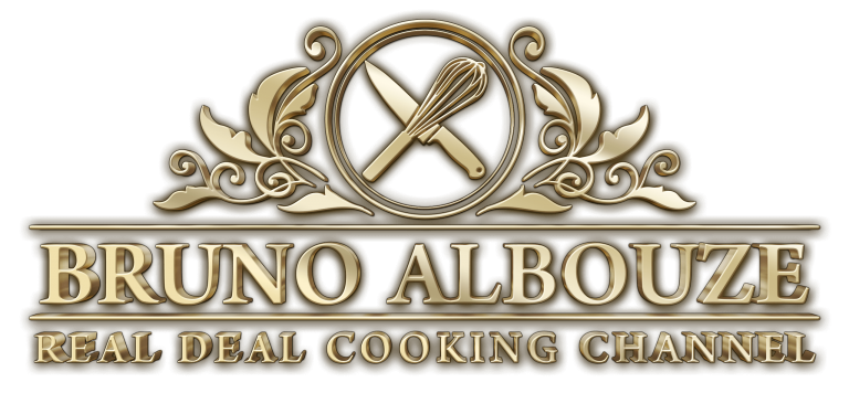 Bruno Albouze real deal cooking channel gold logo