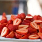 selected strawberries