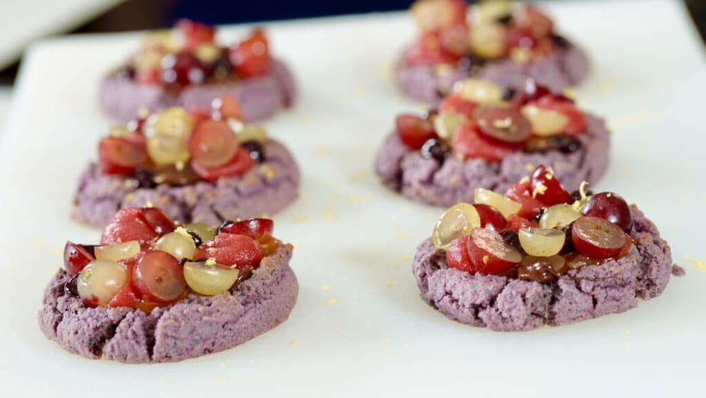 harvest grape cream cheese cookies dough