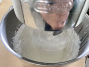 Italian Meringue In Mixer