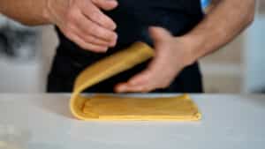 laminating pasta dough