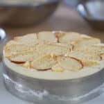 finished lemon mousse cake