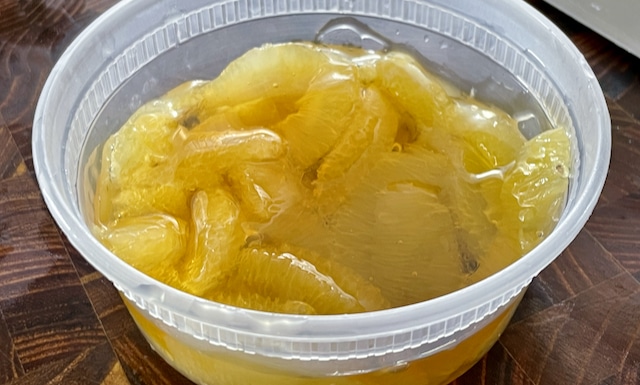 lemon supremes in honey