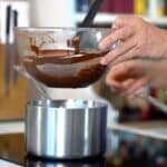 melting dark chocolate