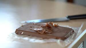 milk chocolate shaving