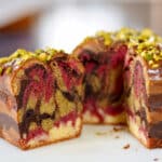 multi flavored marbled cake