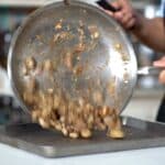 cooling off mushroom mixture