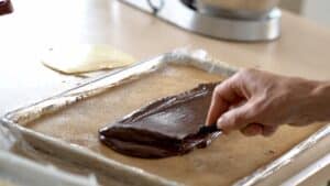 opera cake ganache montage