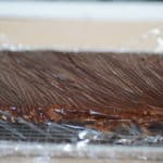 stripped opera cake