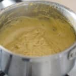pastry cream in saucepan