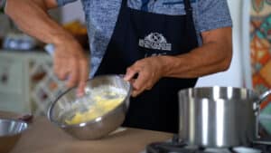 basque cheesecake pastry cream