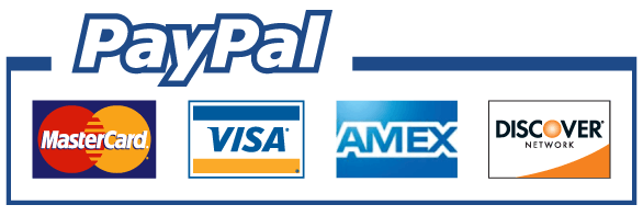 Pay Pal and credit card logos