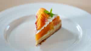 peach verbena tart
