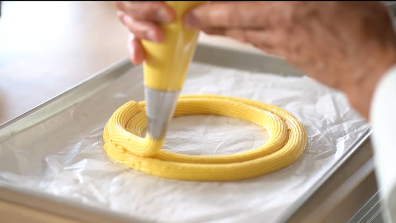 paris brest pate a choux wheel