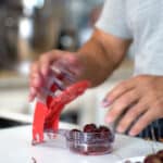 pitting cherries