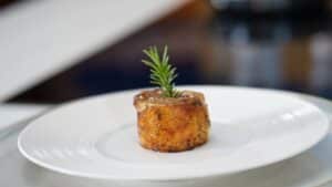 plated chicken ballotine