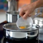 poaching an egg