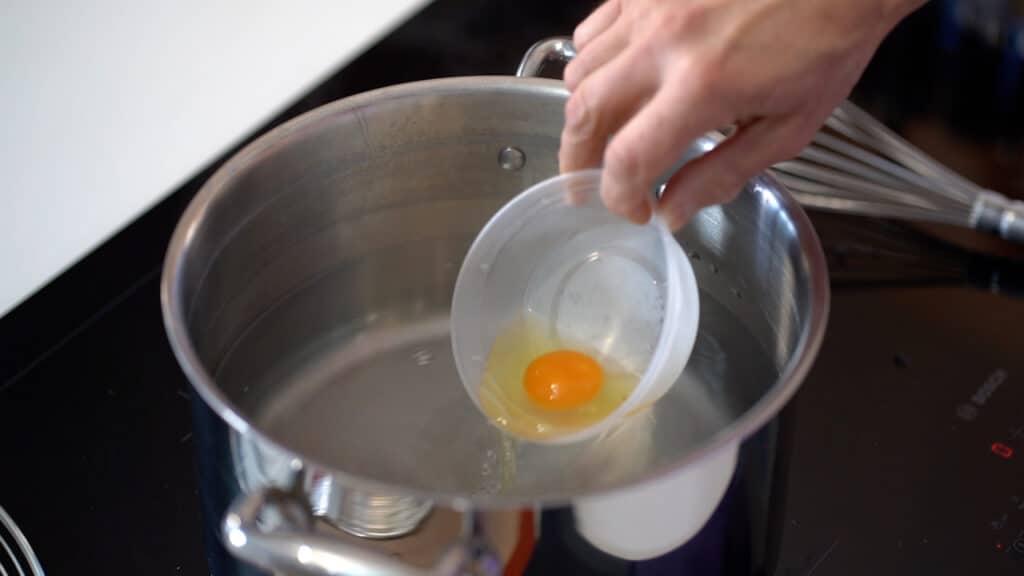 poaching eggs