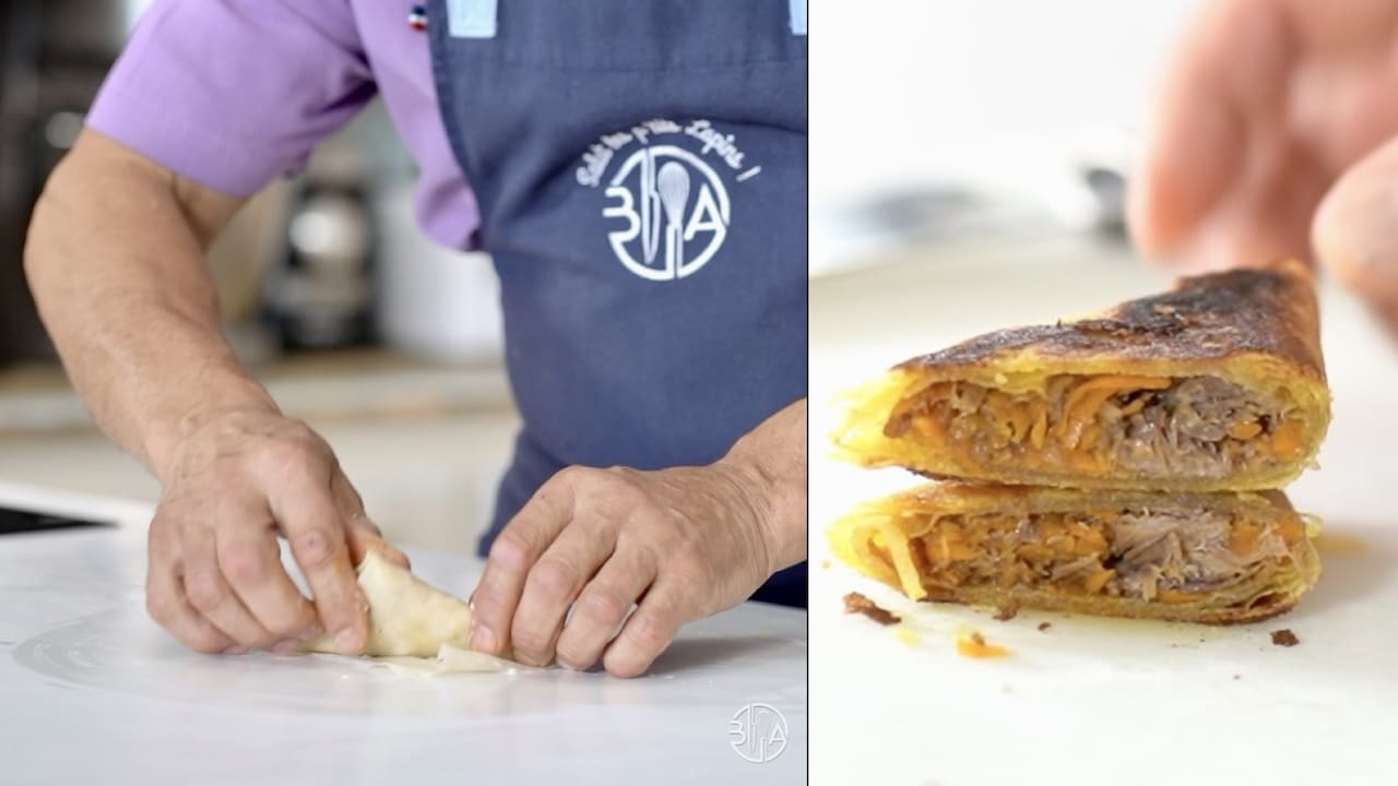 baked pork samosas