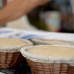proofed spelt breads